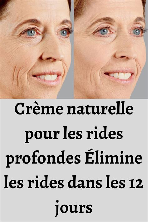 Crème naturelle pour les rides profondes Enlever les rides en 12 jours