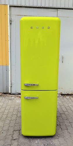 Купить Холодильник в ретро стиле 50-х Смег Smeg FAB32RLI3 лайм No Frost ...