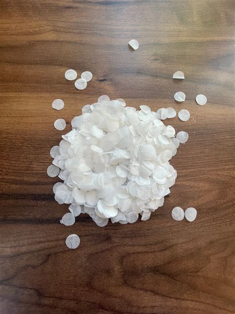 Biodegradable Confetti White Confetti 1 Litre Confetti Circles Etsy