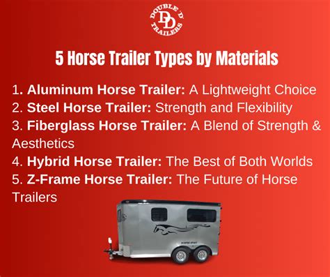 23 Horse Trailer Types to Know: Which One Should I Buy? - Double D Trailers