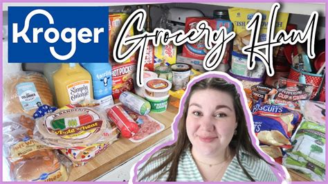 I WENT OVER BUDGET 1 WEEK KROGER GROCERY HAUL Meal Plan Grocery