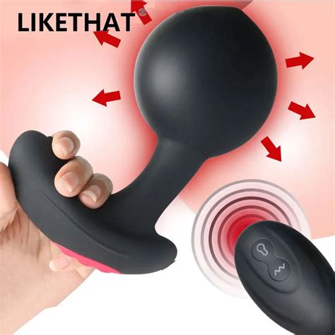 Plug Anal Gonflable Pompe Sans Fil T L Commande Massage De La