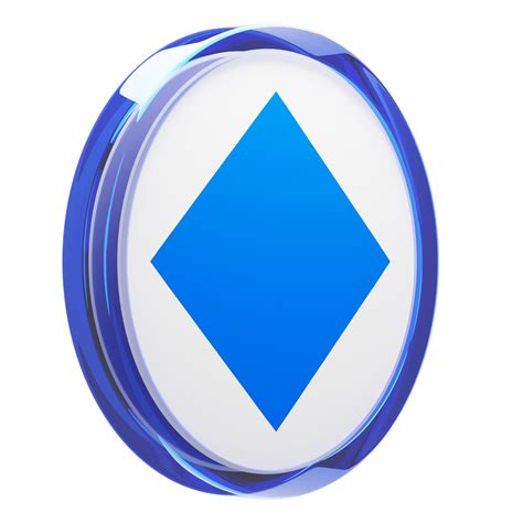 Waves Glass Crypto Coin 3D Illustration 24093504 PNG