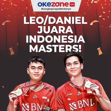 Leo Rolly Daniel Marthin Juara Indonesia Masters 2024 0 Foto Okezone