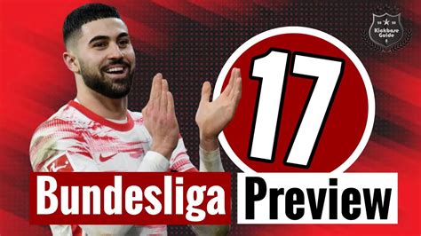 Bundesliga Preview 17 Aufstellungen Tipps Predictions YouTube