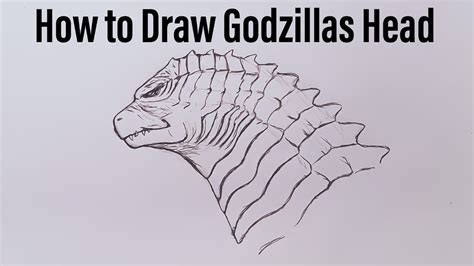 Godzilla Face Sketch