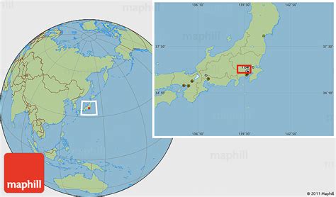 Savanna Style Location Map of Hachiōji