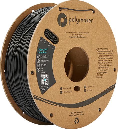 Polymaker PolyLite PLA PRO Black 3DJake Deutschland