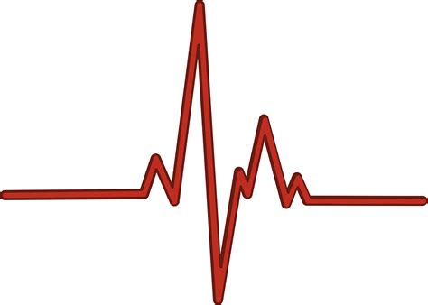 Heartbeat Pulse Cardiogram Line Clipart Stock Vector Clip Art Library