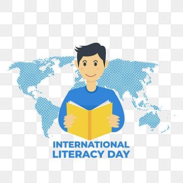 International Literacy Day Vector Art PNG Hand Drawn International