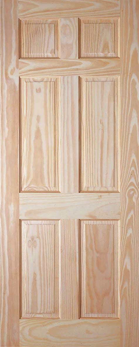 6 Panel Colonial Pine Door