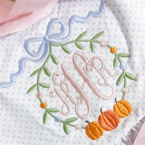 Pumpkin Trio With Bow Frame Machine Embroidery Design Etsy