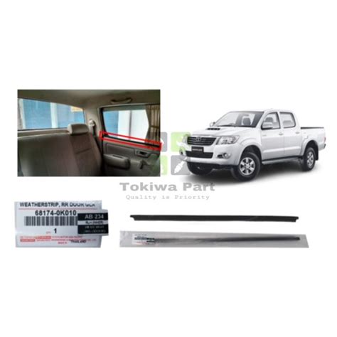 Original Toyota Hilux Vigo Kun Kun Door Glass Moulding Inner