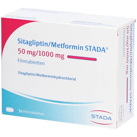 SITAGLIPTIN Metformin STADA 50 Mg 1000 Mg Filmtabl 56 St Mit Dem E