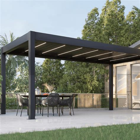 High Quality Outdoor Terrace Modern Roof Design Waterproof Gazebo