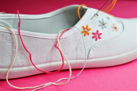 All Tangled Up Diy Embroidered Canvas Shoes By The Sea Motte