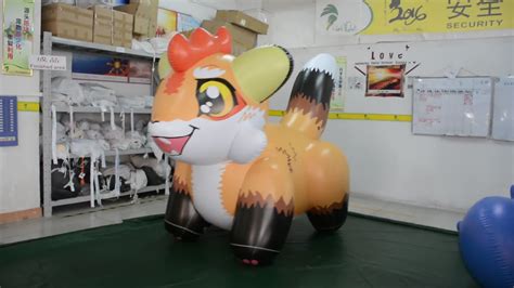 Hongyi Sexy Inflatable Fox Toy Inflatable Ride On Animal With Sph