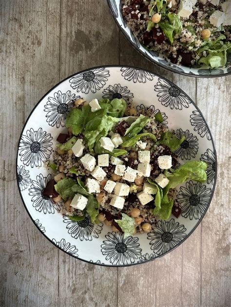 Salade De Quinoa Pois Chiches Betterave Feta