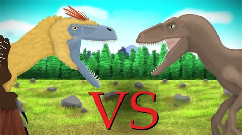 Utahraptor Vs Velociraptor Jp Dinosaur Fight Animation D Youtube