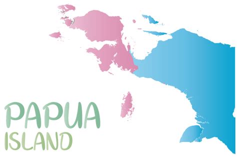 Papua Island Map Graphic by babeh · Creative Fabrica