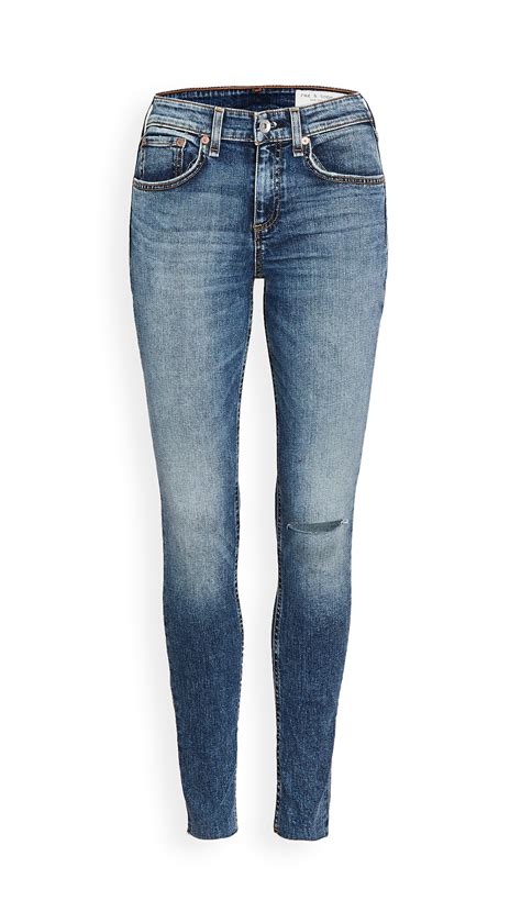 Rag Bone Cate Mid Rise Skinny Jeans In Bloomfield ModeSens