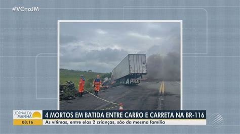 Acidente Entre Dois Carros E Caminhão Deixa Quatro Pessoas Mortas E