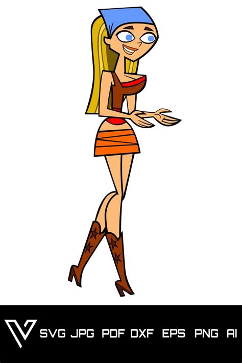 Lindsay Total Drama Island Svg Cricut Cut File Silhouette Vector