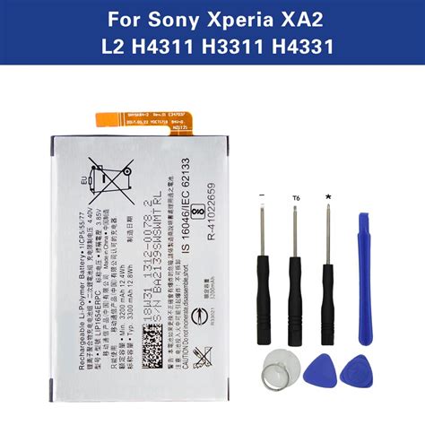 New Battery Lip1654erpc For Sony Xperia Xa2 L2 H4311 H3311 H4331 3200