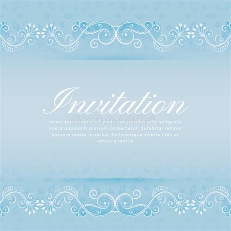 decorative floral border  wedding  invitation card design stock