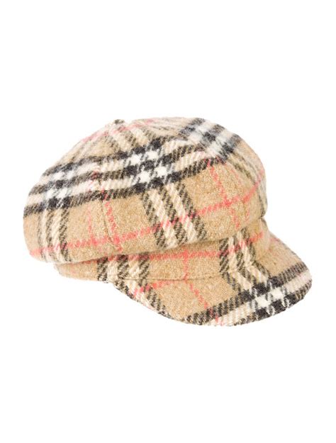 Burberry Wool Newsboy Hat Brown Hats Accessories Bur21004 The