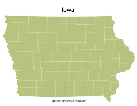 Iowa County Map County Map Of Iowa With Cities