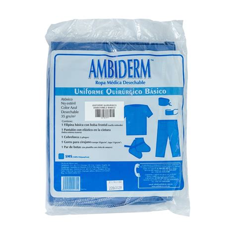 Ambiderm Uniforme quirúrgico desechable en tela SMS