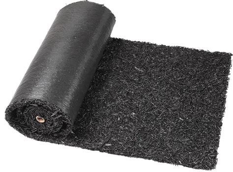 Harmiden Recycled Rubber Mulch Mat Roll Black Permanent Mulch Walkway