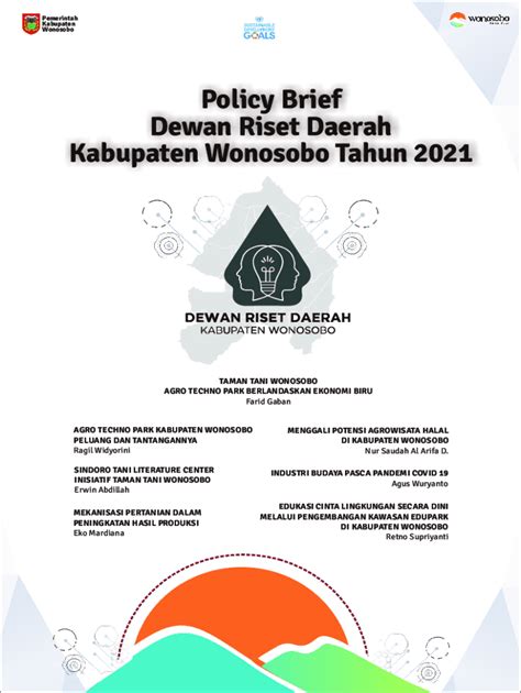 Fillable Online Policy Brief Dewan Riset Daerah Kabupaten Wonosobo