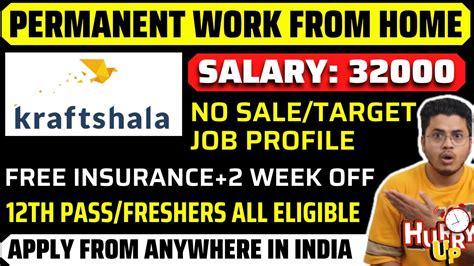 Permanent Work From Home Jobs Kraftshala Work From Home Online Jobs