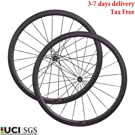 Csc Road Bike Carbon Wheels C Mm Deep Mm Wide Tubeless Novatec