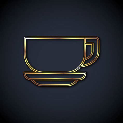 110 Gold Cup Of Coffee Stock Illustrations Royalty Free Vector