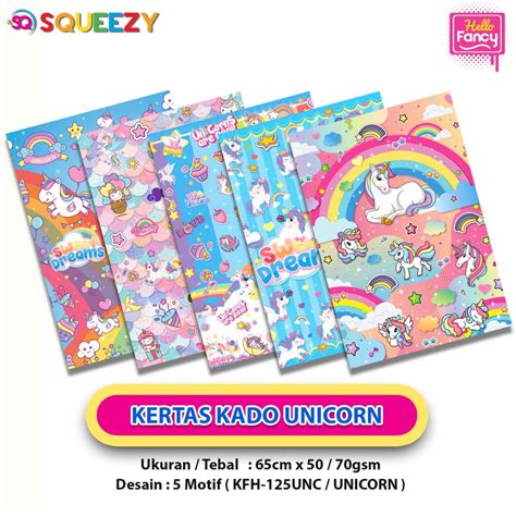 Jual Kertas Kado Squeezy Motif Campur Isi Bungkus Kado Shopee