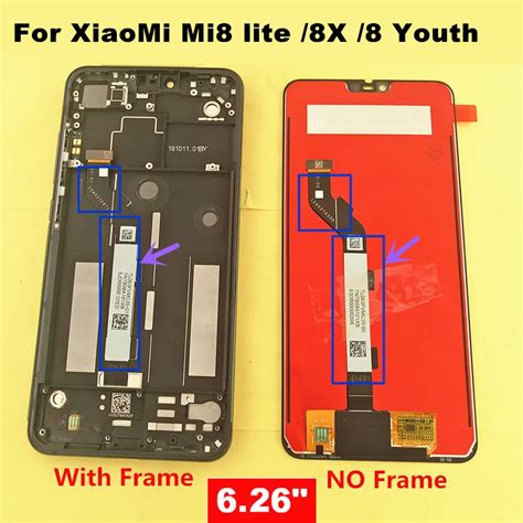6.26" lcd For XiaoMi Mi8 lite mi8 Youth LCD Display+Touch Screen mi8x ...