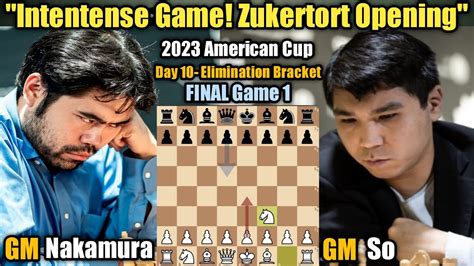 Hikaru Nakamura VS Wesley So 2023 American Cup Day 10 Elimination