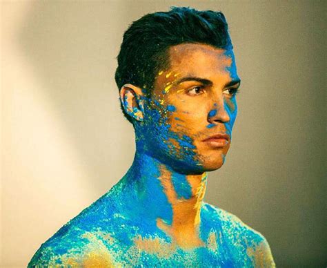 Semi Naked Cristiano Ronaldo Gets Covered In Paint For New Underwear Collection Launch Daily Star