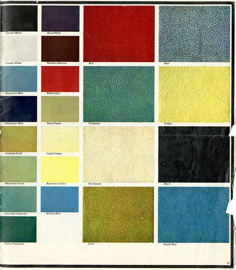 1967 Chevrolet Paint Colors