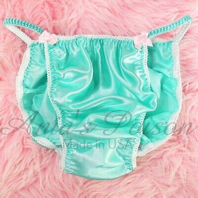 Sissy Satin Panties For MEN Seafoam Green Shiny String Bikini Or Bra Or Skirt EBay