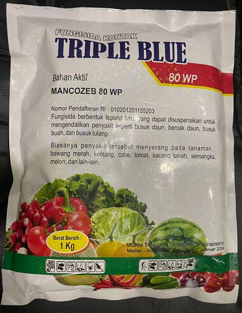 COD FUNGISIDA TRIPLE BLU MANCOZEB 80 WP Untuk Mengendalikan Penyakit