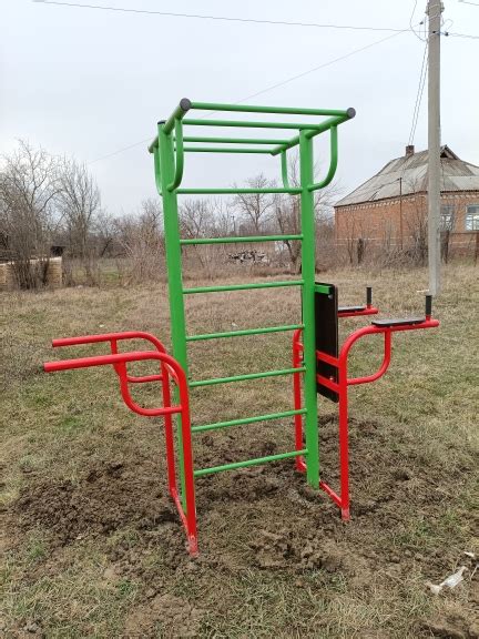 Уличный снаряд Турник с брусьями - купить в Краснодаре
