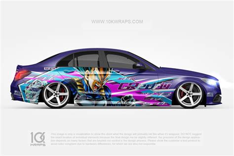 Dragon Ball Z Car Wraps Made With Top M Vinyl Kwraps