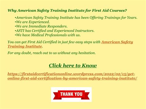 Ppt Get Online First Aid Certification By American Safety Training