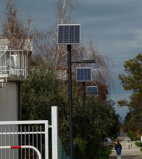 Solar Powered Streetlights Residential Area