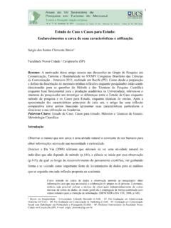 Estudo De Caso X Casos Para Estudo Esclarecimentos UCS Estudo