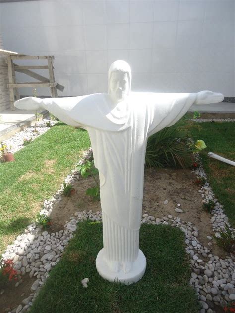 Estatua Cristo Redentor Em Cimento Vazlon Brasil